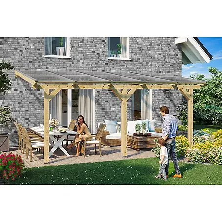 SKAN HOLZ  Terrassenüberdachung Bormio