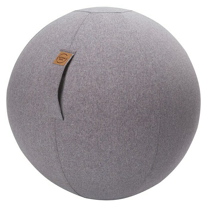 Sitting Ball Gymnastikball FeltGrau, Durchmesser: 65 cm, Material Bezug: 100 % Polyester Front View