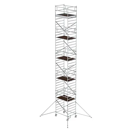 Munk  Rollgerüst Rollgerüst mit Doppelplattform 1,35x1,80m Plattform 12,35m AH