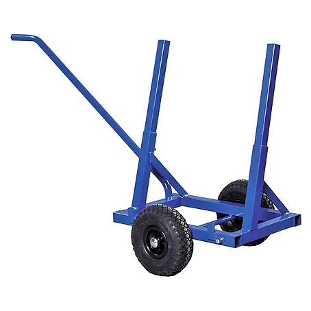Kongamek  Transportroller Plattenwagen pulverbeschichtet in blau 1600x600x800mm mit Luftbereifung