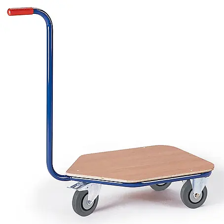 Rollcart  Transportroller Dreirad- Griffroller mit Ladefläche 600x450mm im Buchendekor
