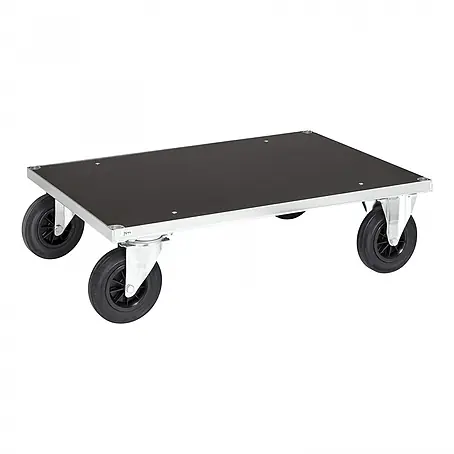 Kongamek  Transportroller Plattformwagen, verzinkt mit Ladefläche aus MDF 1000x700x260mm Gummibereif
