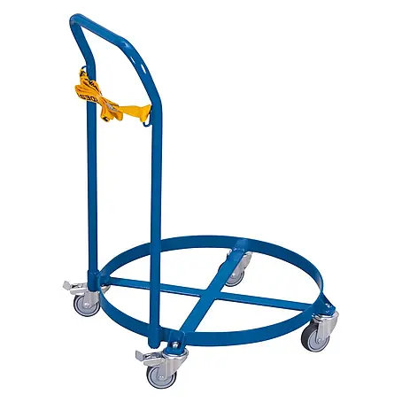 Variofit  Transportroller Fassroller 250kg Traglast für 200 Liter Fässer mit Schiebebügel