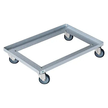 Kongamek  Transportroller Rollwagen verzinkt 616x416x128mm mit 4 Lenkrollen ohne Bremse