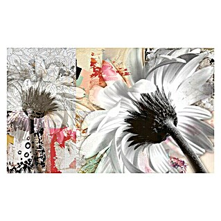 Cenefa para baldosas Flores (33,3 x 60 cm, Multicolor)