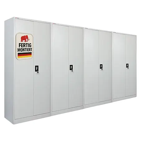 Proregal  Metall-Mehrzweckschrank Mega Deal 4x ELEPHANT komplett montiert
