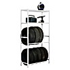 Simonrack Simonauto Metall-Reifen- & Lagerregal (L x B x H: 40 x 100 x 200 cm, Traglast: 200 kg/Boden, Anzahl Böden: 4 Stk., Weiß)