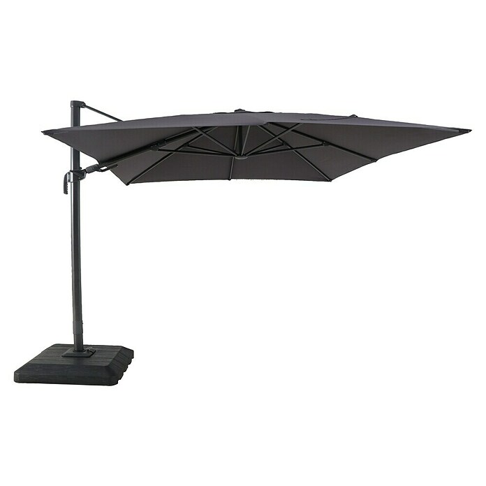Sunfun Zweefparasol Capri  (Antraciet, 300 x 350 cm)