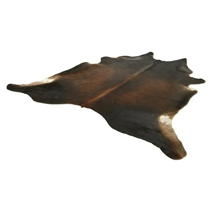 Esbeco Kuhfell - Exotisch Dunkel, 100 % Echtfell - Brauner Kuhfellteppich mit einzigartiger Zeichnung. Ein Blickfang für jeden Raum, ideal als Dekorationselement.