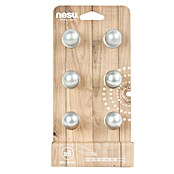 Nesu Pomo para muebles 24517 (Ø x Al: 23 x 27 mm, Acero, Cromado)
