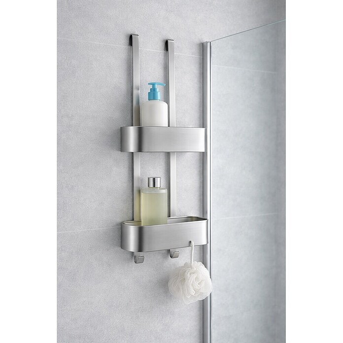 Camargue Paris Cesta de baño (13,8 x 24,8 x 64 cm, Cromo, Mate) | BAUHAUS
