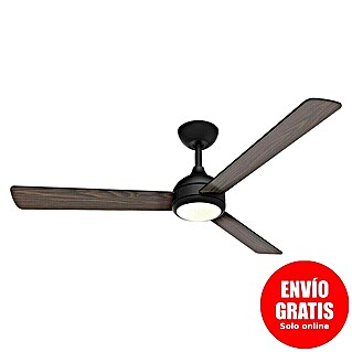 Philips Ventilador de techo Velyx (Negro/Madera, 132 cm, 32 W)