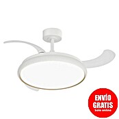 Arte confort Ventilador de techo Ruvik (Blanco, 107 cm, 25,5 W, Blanco cálido) | BAUHAUS