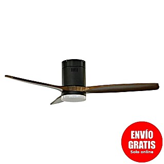 Cristal Record Ventilador de techo Nine Eco (29 W, Negro, Diámetro: 122 cm, Tamaño de la estancia: 20 m²)