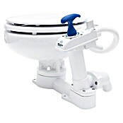 Albin Pump Bordtoilette Manuell Kompakt Low (L x B x H: 40 x 45 x 29 cm, Spülsystem: Manuelle Wasserspülung, Weiß)