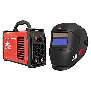 Stayer Equipo de soldadura Inverter MiniPRO 100 B y pantalla AS One (Corriente de soldadura: 120 A, Diámetro del electrodo de varilla: 1,6 mm - 2,5 mm)