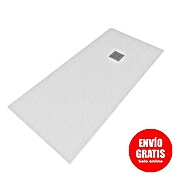 Plato de ducha Liso (L x An: 80 x 120 cm, Material compuesto, Blanco) | BAUHAUS