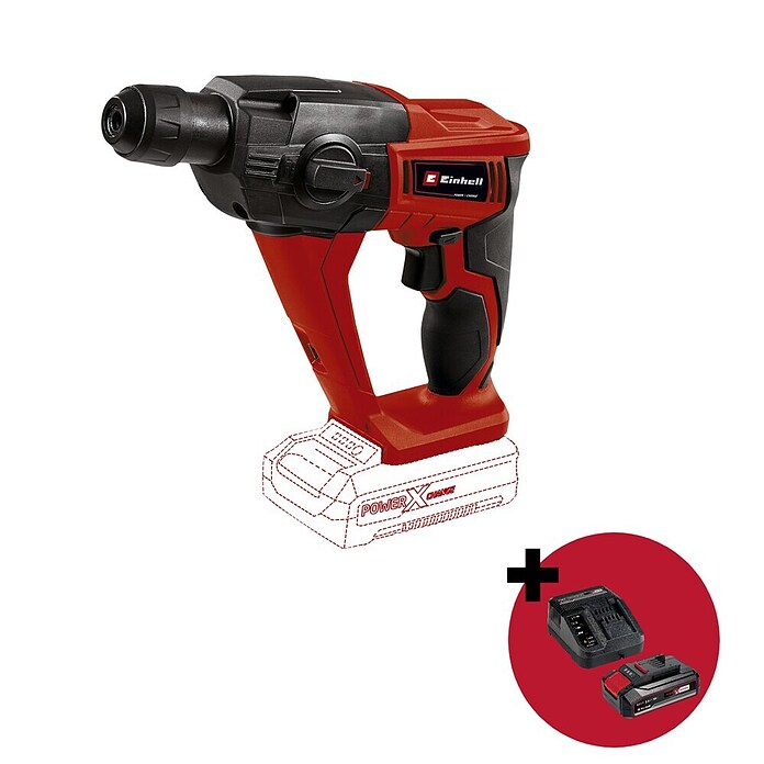 Einhell PXC 18V Set strojeva  (Akumulatorska udarna bušilica TE-HD 18 Li-Solo + PXC-Starter-Kit) | BAUHAUS