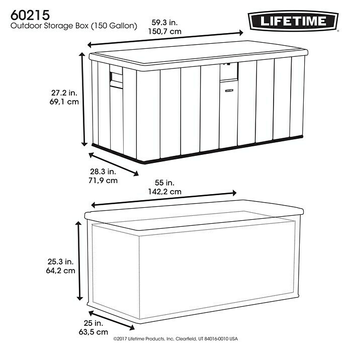 Lifetime Kissenbox 570 Liter