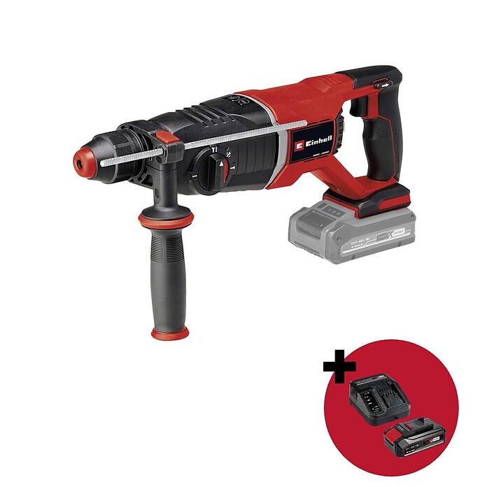 Einhell PXC 18V Set strojeva  (Akumulatorski kombinirani udarni čekić TP-HD 18/26D LI BL-Solo + PXC-Starter-Kit) | BAUHAUS