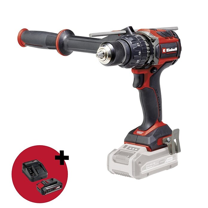Einhell PXC 18V Set strojeva  (Akumulatorska udarna bušilica TP-CD 18/120 Li-i BL-Solo + PXC-Starter-Kit) | BAUHAUS