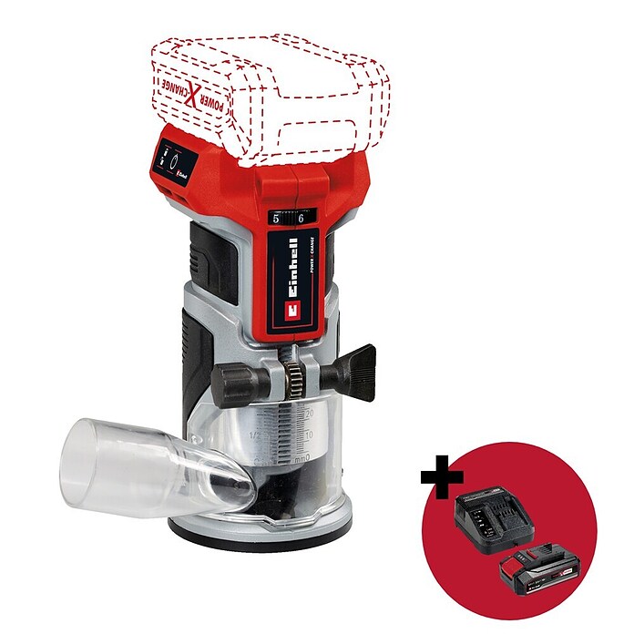 Einhell Set strojeva  (Glodalica za utore TP-ET 18 Li BL + PXC-Starter-Kit) | BAUHAUS