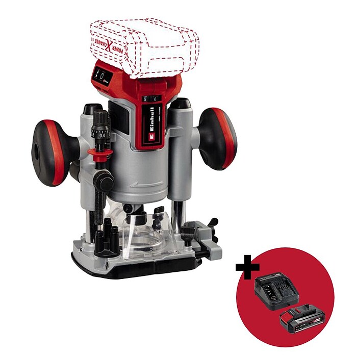 Einhell PXC 18V Akumulatorski kombinirani rezkalnik  (18 V, 1 baterija) | Nadrezkarji | Ročne rezkalne naprave | Rezkalni stroji | Stroji | Orodja in stroji | Izdelki | BAUHAUS