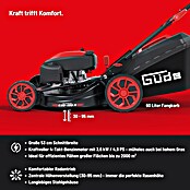 Güde Benzin-Rasenmäher Bigwheeler 530-190R (3,6 kW - 4,8 kW, 190 cm³, Schnittbreite: 530 mm) | BAUHAUS