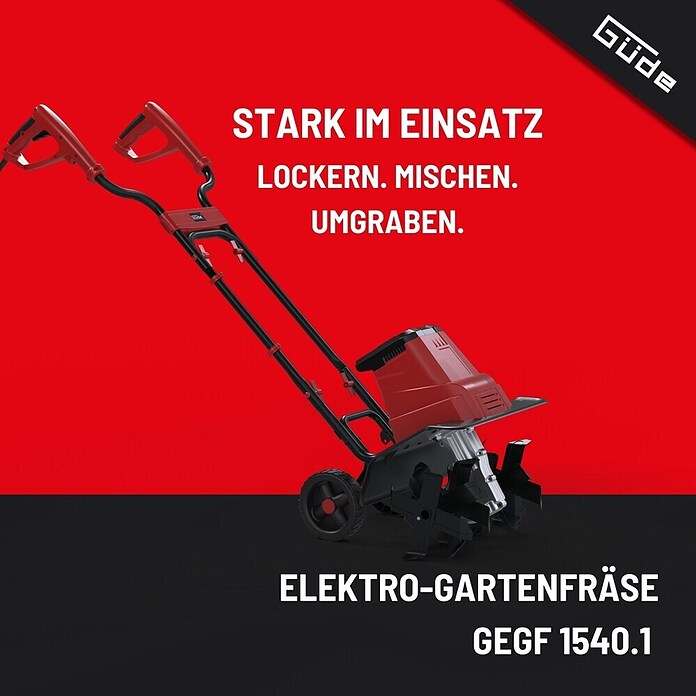 Güde Elektro-Bodenhacke GEGF 1540.1 (Leistung: 1 500 W, Arbeitsbreite: 40 cm, Arbeitstiefe: 20 cm) | BAUHAUS