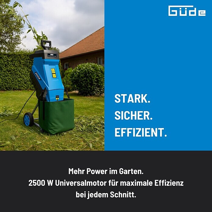 Güde Elektro-Messerhäcksler GH 2501 (Max. Aststärke: 4,5 cm) | BAUHAUS