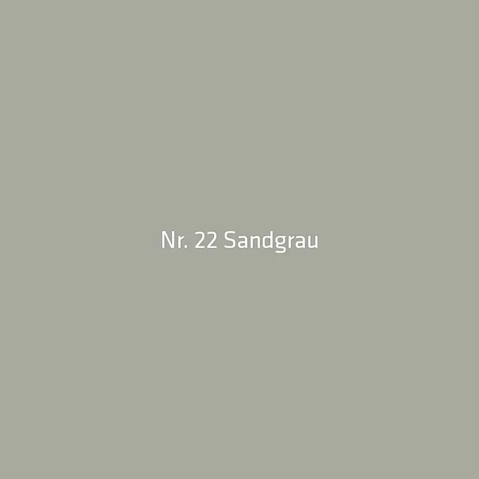PCI Universal-Silikon Nanosil - Sandgrau, 300 ml - Farbmuster mit der Aufschrift 'Nr. 22 Sandgrau'.