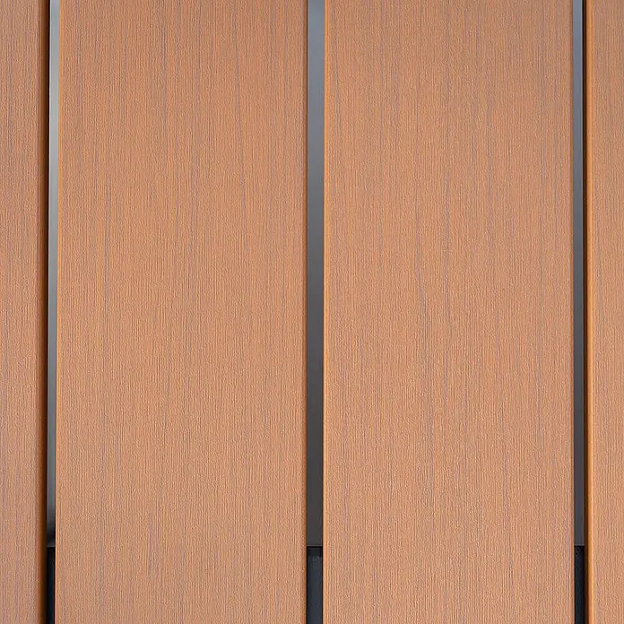 Home Deluxe Gartentisch CANTOS - L x B x H: 150 x 90 x 75 cm, Anthrazitgrau - Strukturierte, terrakottafarbene Verbundplatten mit schmalen dunklen Zwischenräumen.