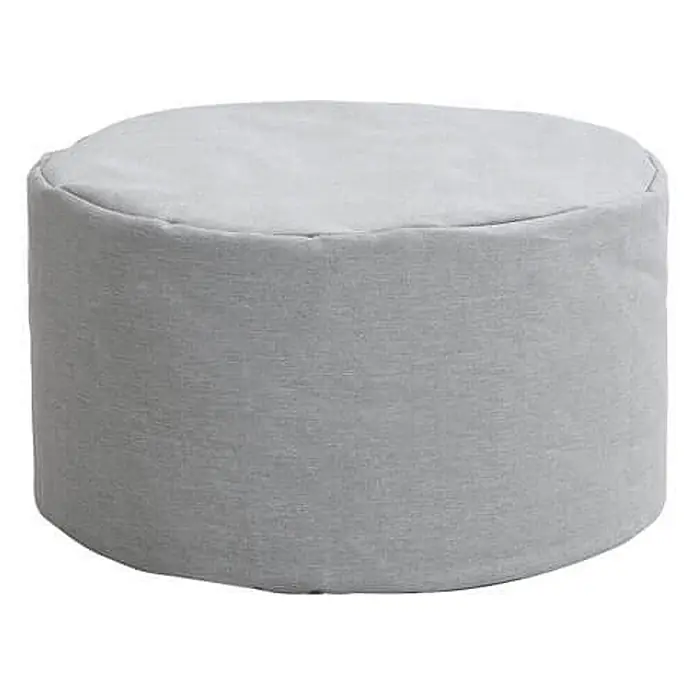 Home Deluxe Gartenhocker CLOUD Pouf Hocker-Set - Hellgrau, B x T x H: 140 x 140 x 40 cm - Hellgrauer runder Stoffhocker, vielseitig als Sitzgelegenheit oder Fußstütze.