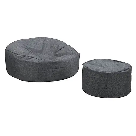 Home Deluxe  Gartenhocker CLOUD Pouf Hocker-Set