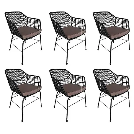 Home Deluxe  Gartenstuhl TARA - 6er Set