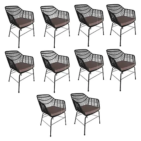 Home Deluxe  Gartenstuhl TARA - 10er Set