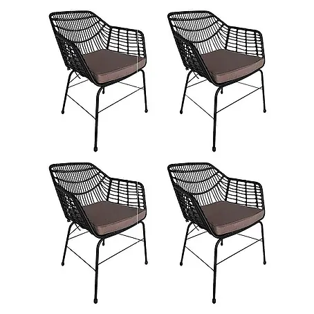 Home Deluxe  Gartenstuhl TARA - 4er Set