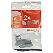 Profiles and more Zaključni pokrov FU147H  (Srebrna, 2 kos) | 5123 - Zubehör für Leisten | GCDK - Leisten | GCD - Wand Boden Decke Leisten | GC - Wand Boden Decke Leisten | G - Holz/Bauelem | BAUHAUS