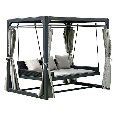 Home Deluxe  Gartenliege PROVENCE inkl. Regenabdeckung