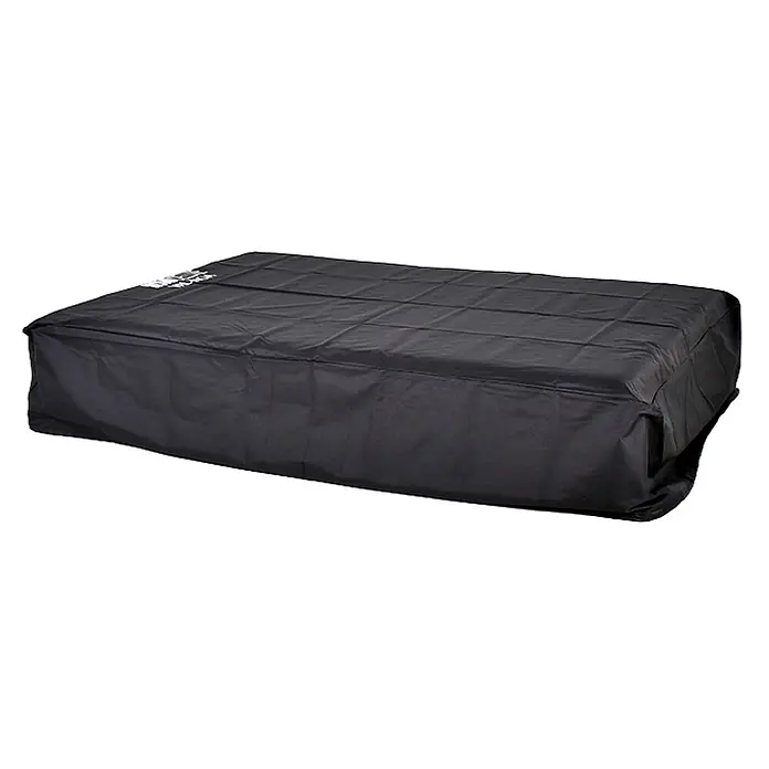 Home Deluxe Gartenliege Regenabdeckung CAPE VALENCIA - Schwarz, Kunststoff - Schwarze rechteckige Stoffabdeckung, geeignet für Möbel oder Geräte.