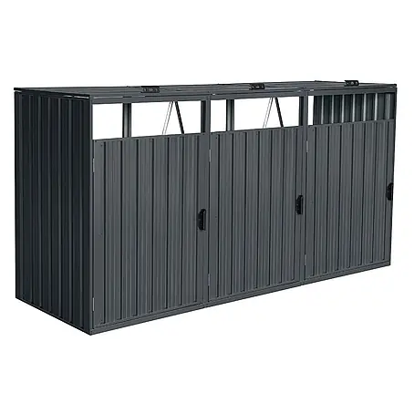 Home Deluxe  Mülltonnenbox CUBO - 3x 240L