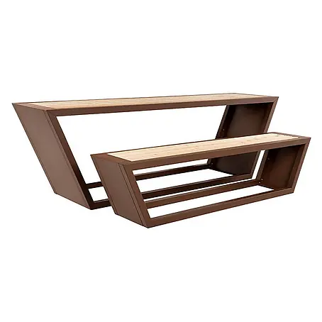 Home Deluxe  Gartentisch-Set KOBON - 1x Bank + 1x Tisch
