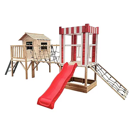 Home Deluxe  Kinderspielturm WUNDERLAND inkl. Rutsche