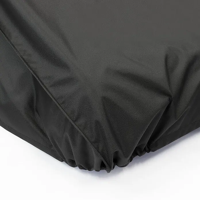 Home Deluxe Hängesessel Regenabdeckung CAPE TAIGA / NIRA - Kunststoff, Schwarz - Schwarze Stoffschutzhülle mit Gummizug am unteren Rand.