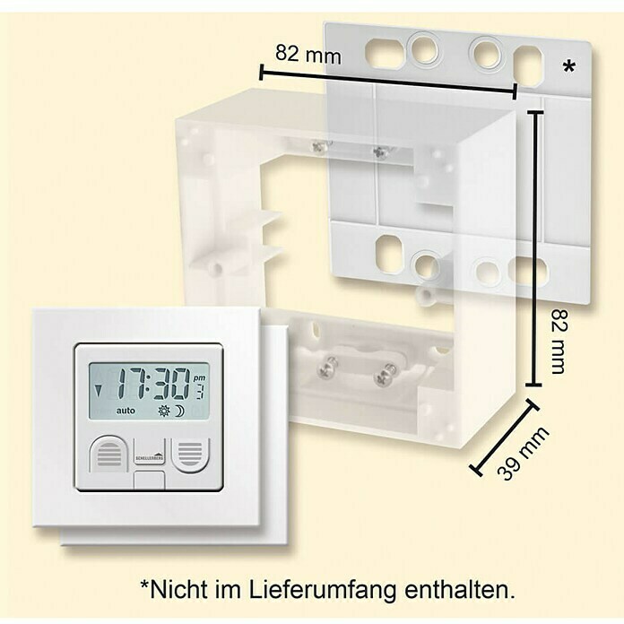 Schellenberg Aufputzrahmen (82 x 82 x 39 mm, Weiß)