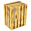 Holzregal (B x H: 40 x 50 cm, Holz, Braun)