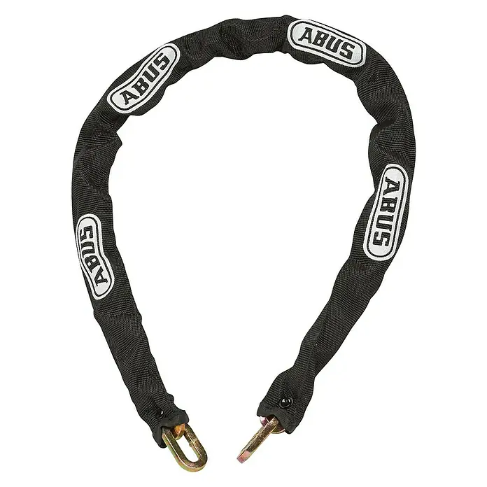 Abus Kettenschloss UV Chain 0301 - Länge: 85 cm, Stärke: 6 mm - Ein ABUS-Kettenschloss, das Sicherheit für Ihr Fahrrad oder Motorrad bietet, mit dem ABUS-Logo auf der Textilhülle.