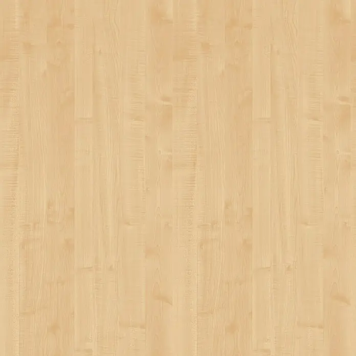Spanplatte nach Maß - Stärke: 19 mm, L x B: 280 x 210 cm, Königsahorn - Abstraktes Bild von hellem Holzlaminatboden mit subtilen Maserungen und warmen Farbtönen, ideal für Hintergründe.