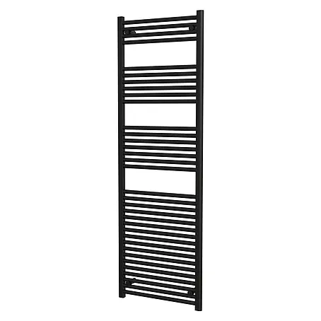 Interpromo  Badheizkörper Sonora 60x180cm Schwarz- Handtuchheizkörper Heizkörper Bad mit Wandmontage