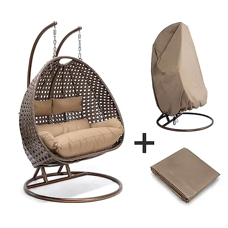 Home Deluxe  Hängesessel TWIN inkl. Regenabdeckung